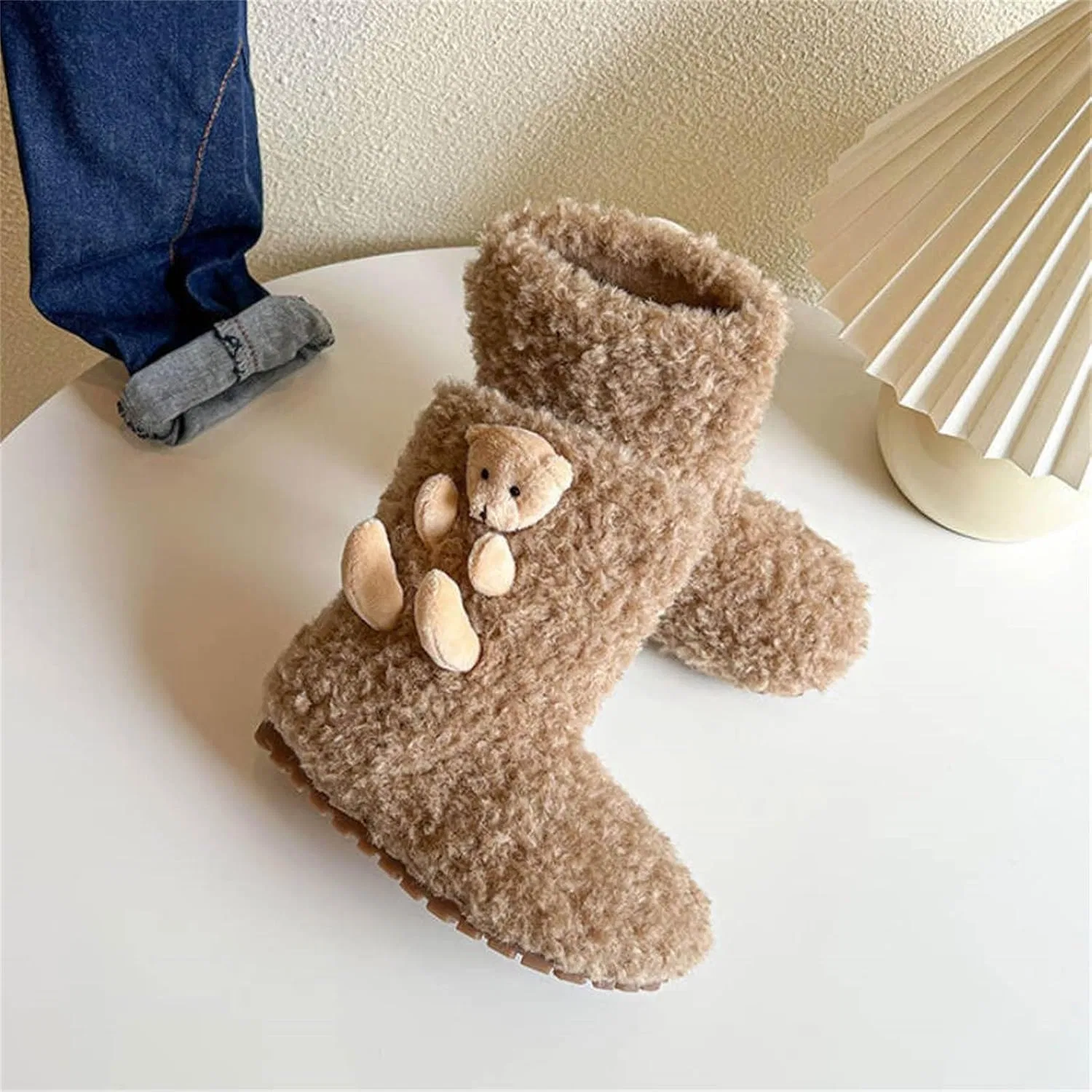 Детские зимние сапоги для девочек с мехом, модель Fur Boots, Zzalalana, Brown — фото 2