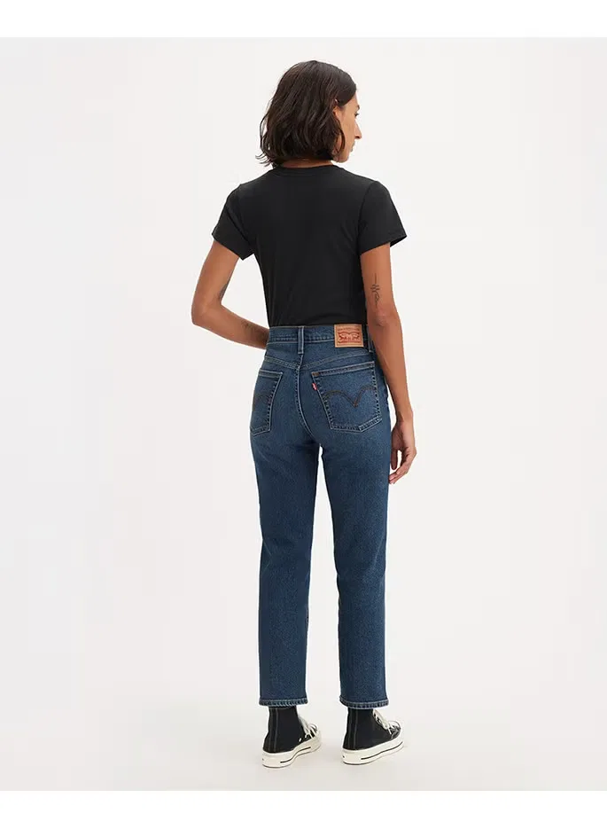 Джинсы прямые с эффектом подъема Wedgie Straight Fit Levi'S, темно-синий — фото 3