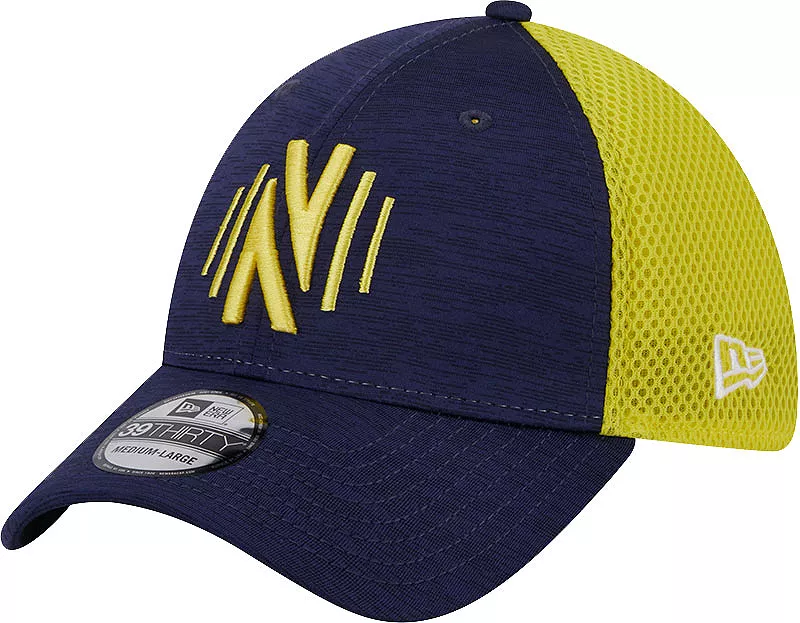 

Желтая эластичная кепка New Era для взрослых Nashville SC 39Thirty Gameday
