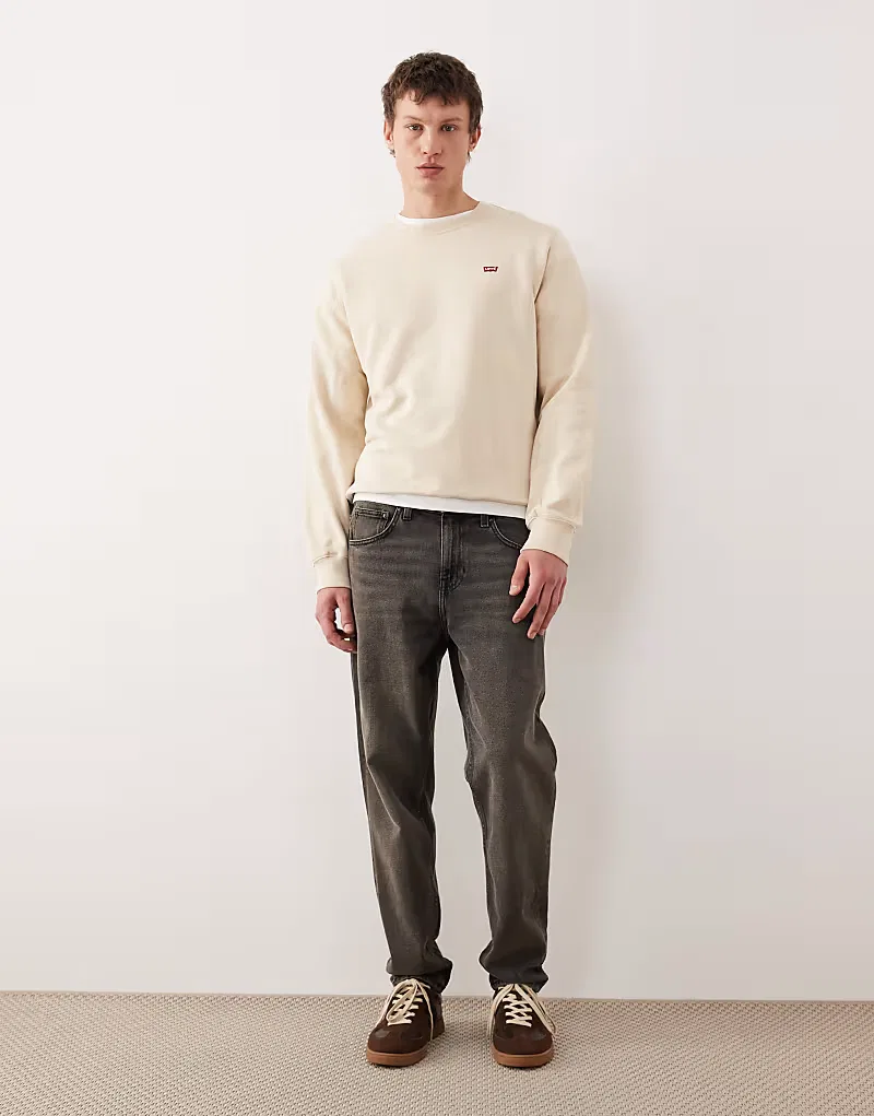Толстовка меланжевая с логотипом The Original Hallmark Levi's, бежевый — фото 2
