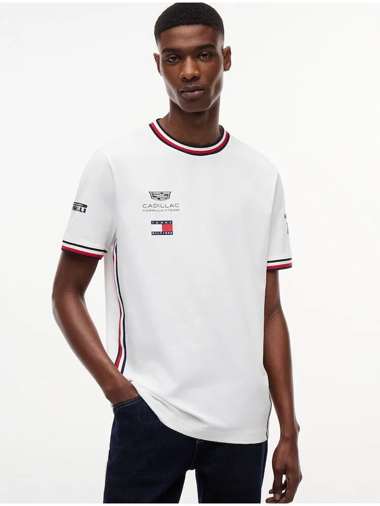 Футболка с принтом Cadillac F1 TOMMY HILFIGER, White