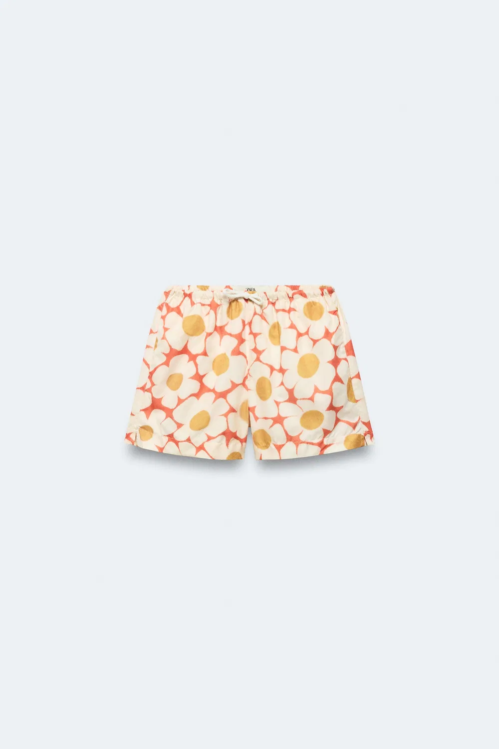 Плавки с цветочным принтом, размер 2-14 лет / Лимитированная серия ZARA, Orange