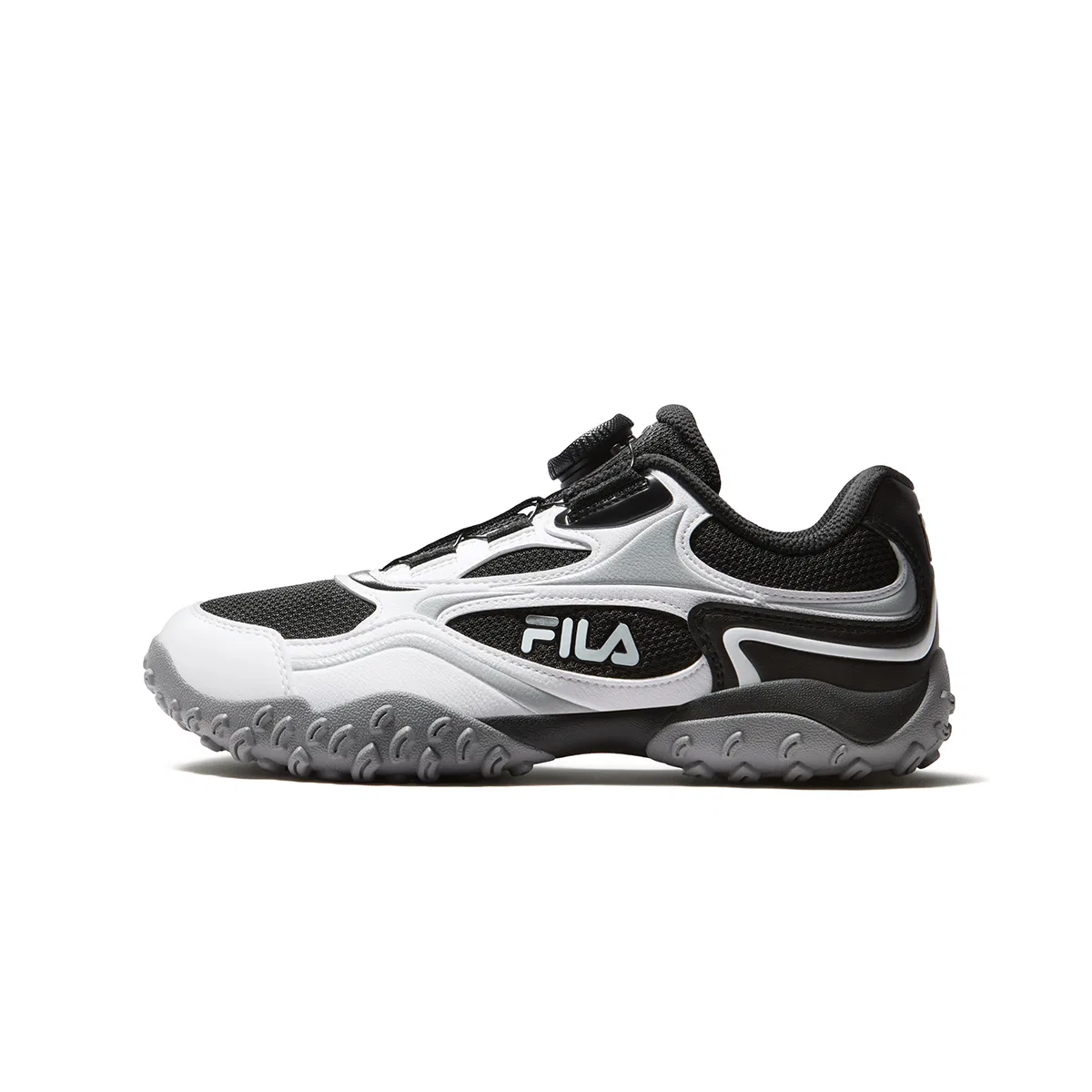 Детские кроссовки для бега с синтетической кожи и текстиля FILA KIDS, Black/FILA White