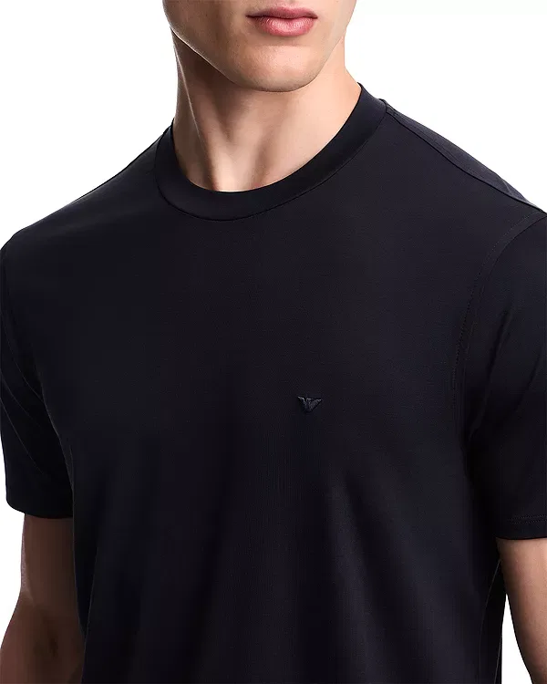 Мужская футболка с коротким рукавом Essential Mr. Armani Tee Emporio Armani, Navy Blue — фото 4