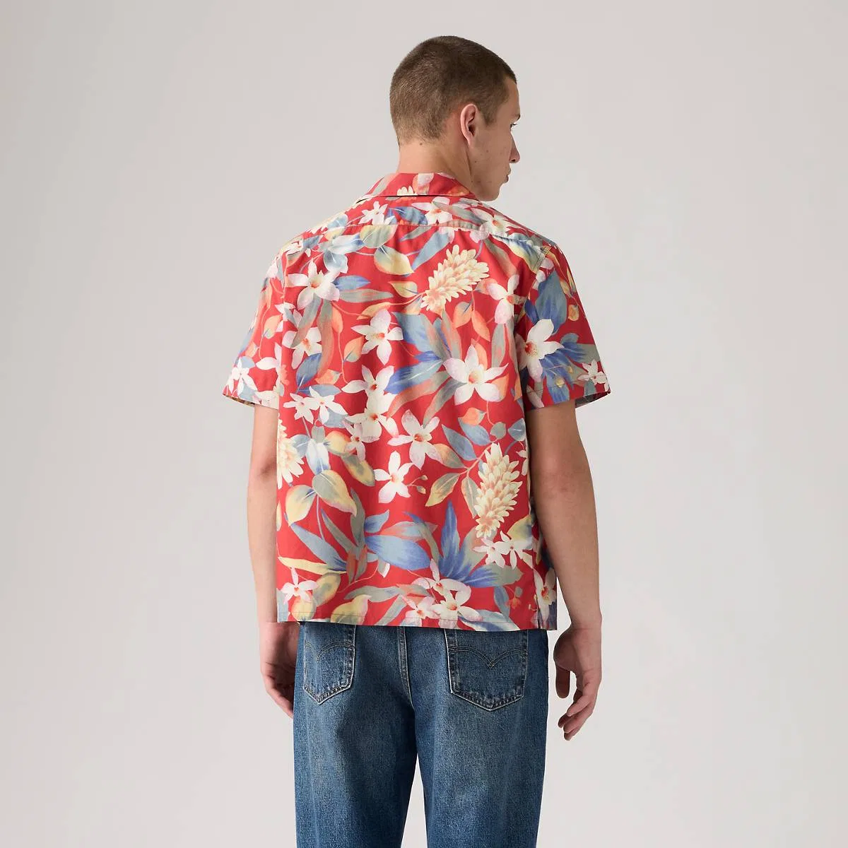 Стандартная походная рубашка «Закат» Levi's, Dallas Floral Print Red - Multi-Color — фото 4
