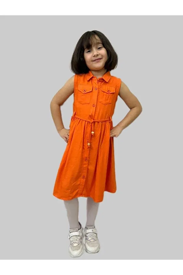 Детское платье для девочек хлопковое Esterella, Orange