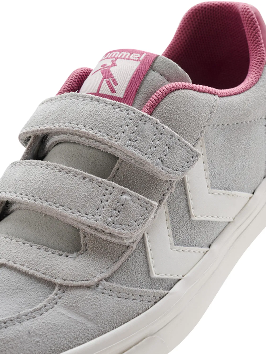 Детские кроссовки с замшевым верхом Stadil 3.0 Hummel, Mondgrau Rosa — фото 3