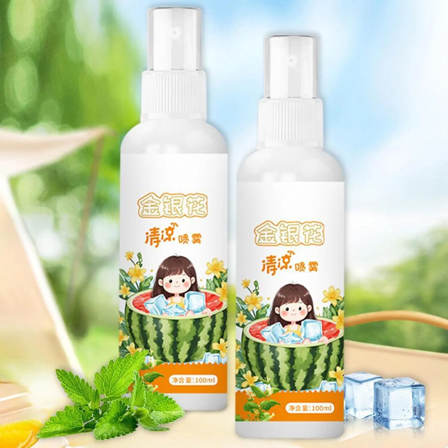 Увлажняющий тоник-спрей для лица Cooling Facial Mist, 100 мл Generisch — фото 3