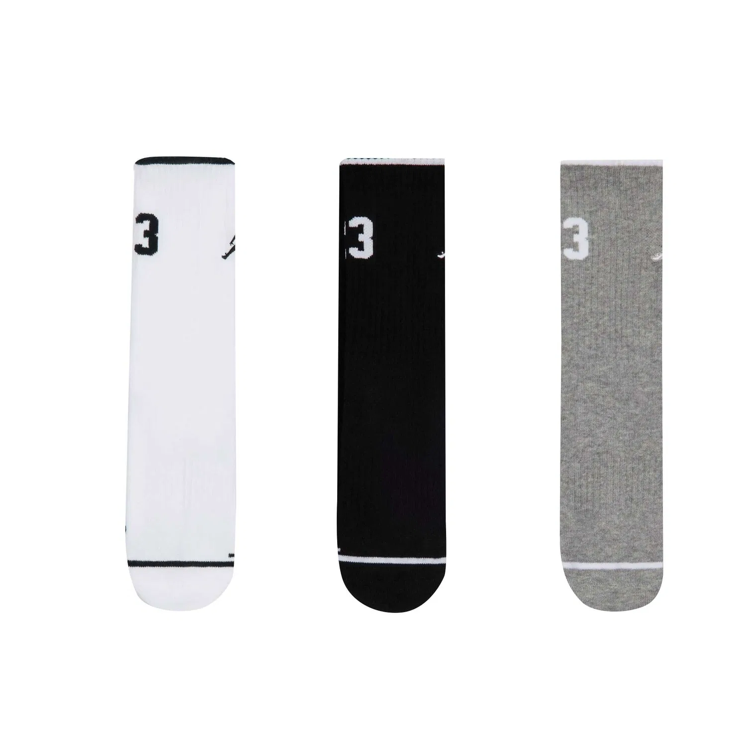 Носки детские, умеренная растяжимость, Jordan, Toned Dark Gray-3 Pack