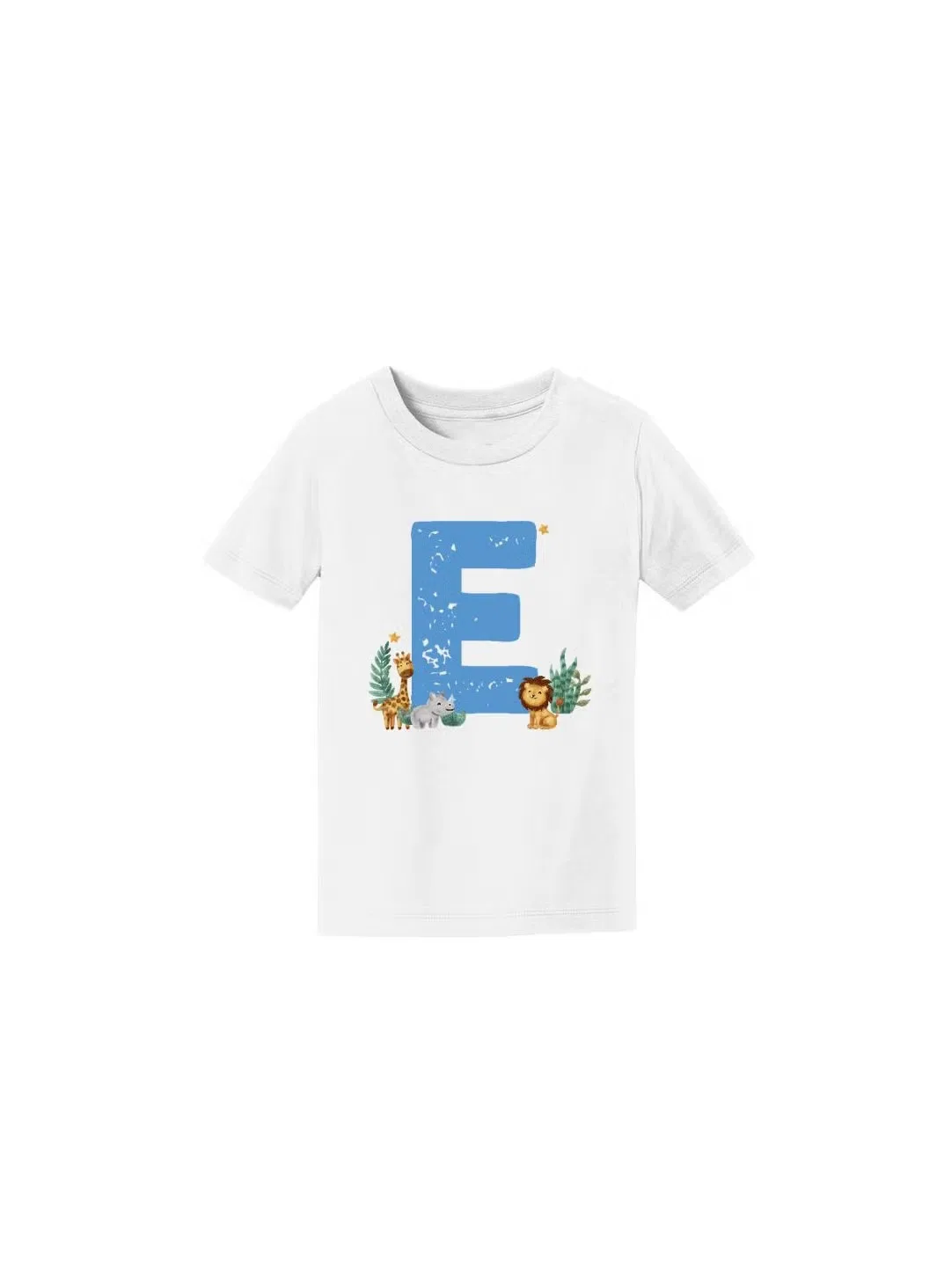 Футболка с принтом алфавита для мальчиков Printshop4Me, бежевый — фото 3