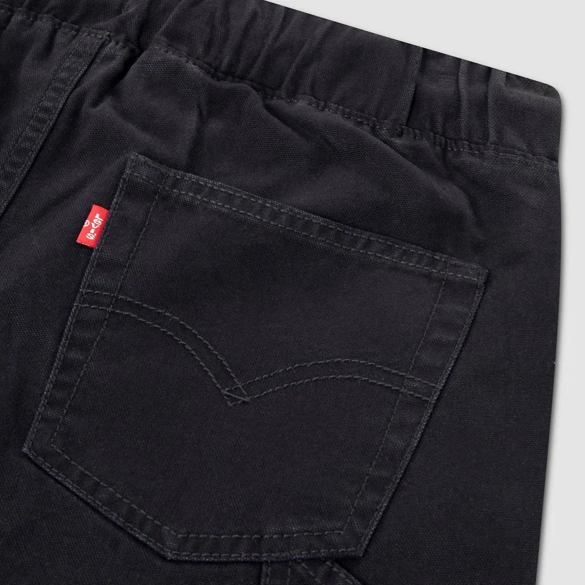 Рабочие брюки на резинке для мальчиков 4-7 лет Levi's, Jet Black - Black — фото 3