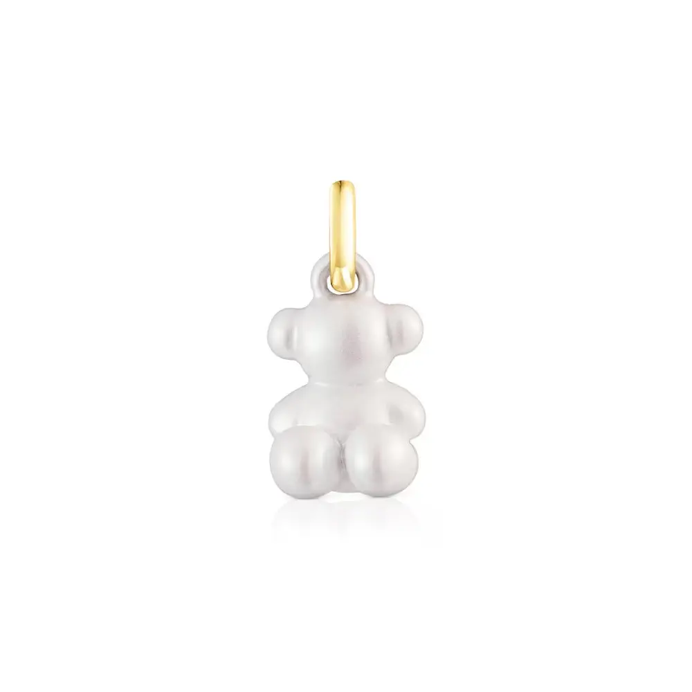 

Подвеска Tous Small Two-tone Bold Bear, позолоченное серебро/сталь/белый