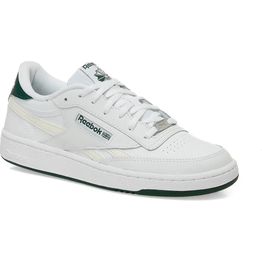 Кроссовки спортивные с кожаным верхом Club C Revenge Reebok, Beyaz Koyu Yesil — фото 2