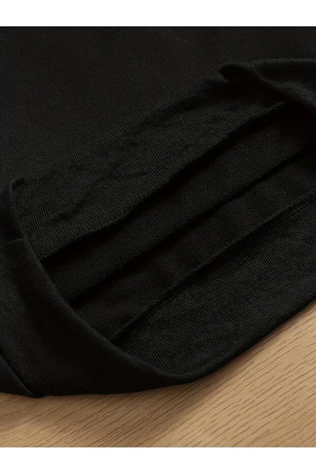 Детские свитшот для девочек с принтом We are bears Let'S Wear, Black — фото 3