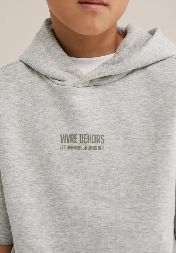 Свитшот из хлопка Sweatshirt We Fashion, Light Grey, светло-серый — фото 3