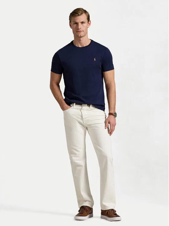 Футболка slim fit Polo Ralph Lauren, темно-синий — фото 2