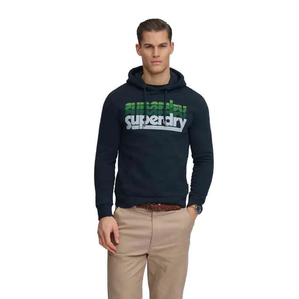 Худи Superdry Stacked, синий