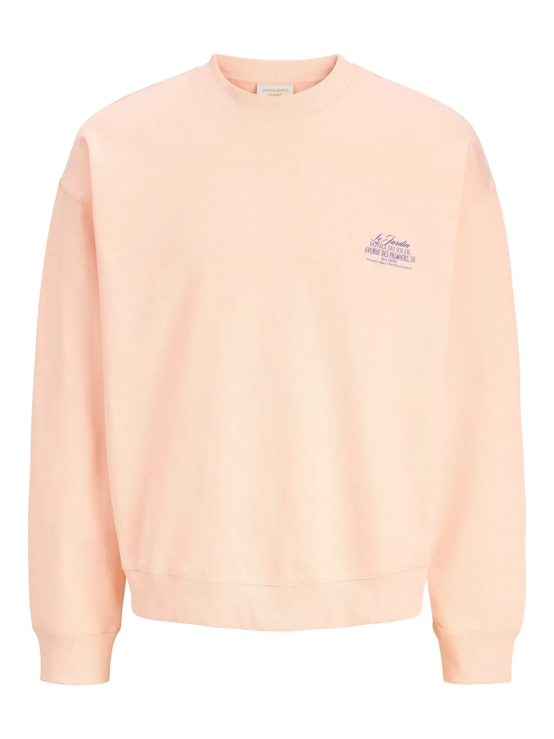 Свитшот с принтом Peach Melba Jack & Jones Junior, персиковый