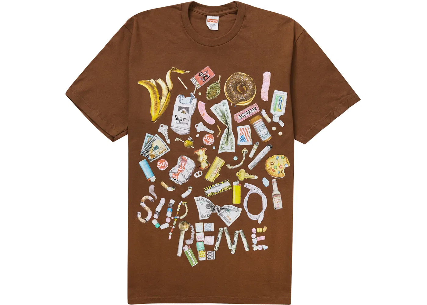 Мужская футболка с принтом Supreme Tee (SS23), Brown