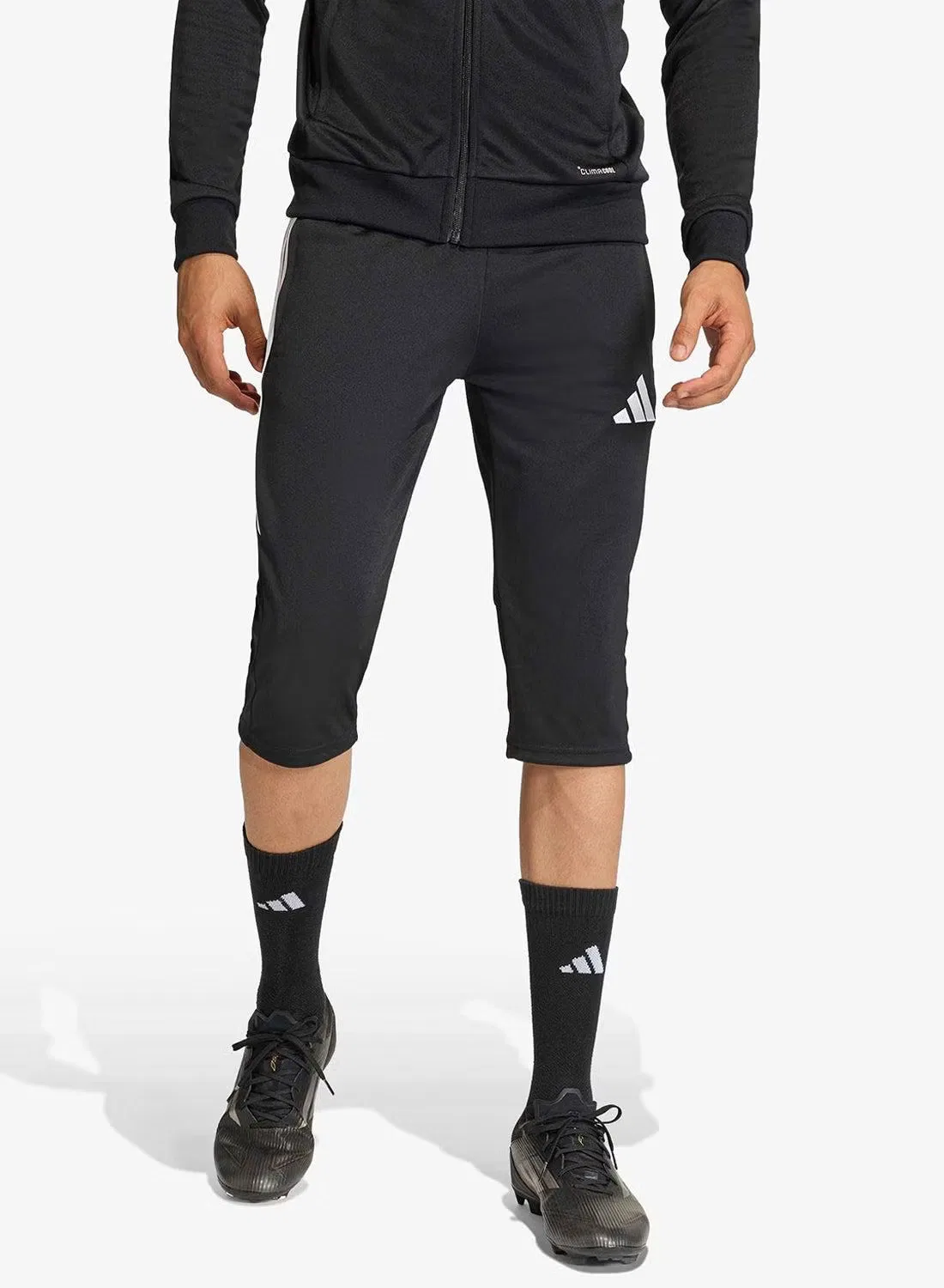 Брюки тренировочные 3/4 Tiro26 League Adidas, черный