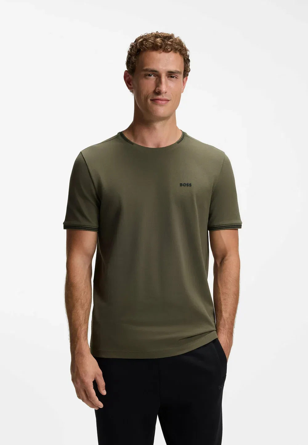 Taul 10255848 01 - базовая футболка Boss, Open Green Fiftyeight