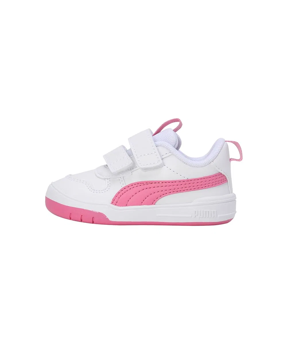 Детские кроссовки для мальчиков с закрытым носком PUMA Multiflex SL V PS PUMA White Strawberry Burst — фото 2