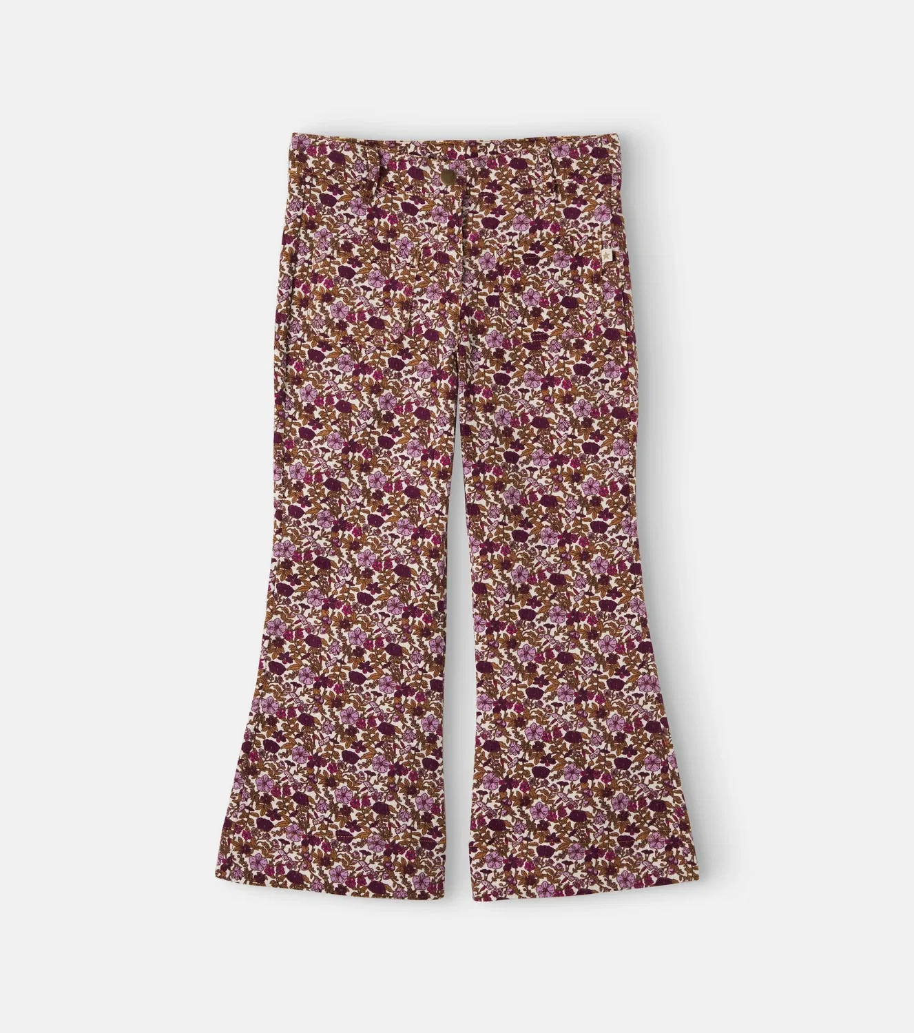 Вельветовые брюки с цветочным принтом Bonton, мультиколор