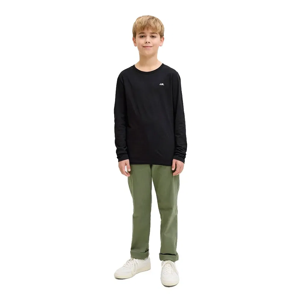 Футболка с длинным рукавом Rebbel Logo Jack & Jones, черный — фото 2