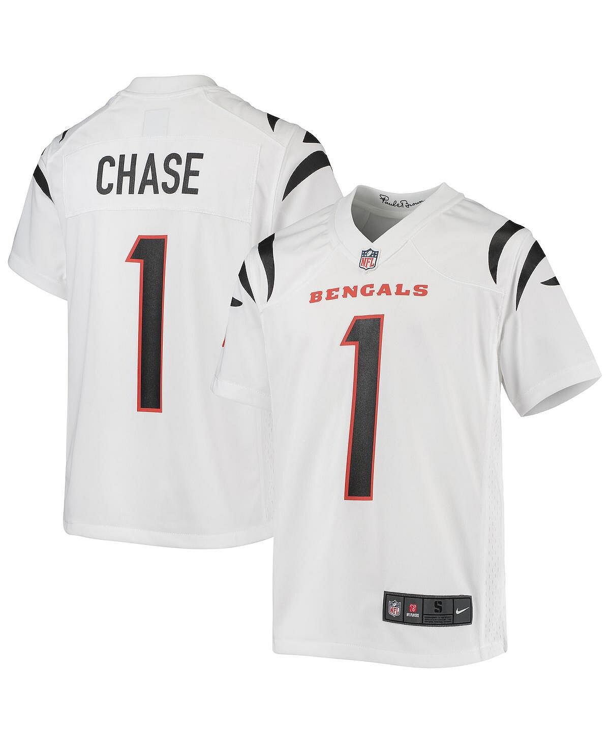 

Игровая майка Big Boys Ja'Marr Chase White Cincinnati Bengals Player Nike