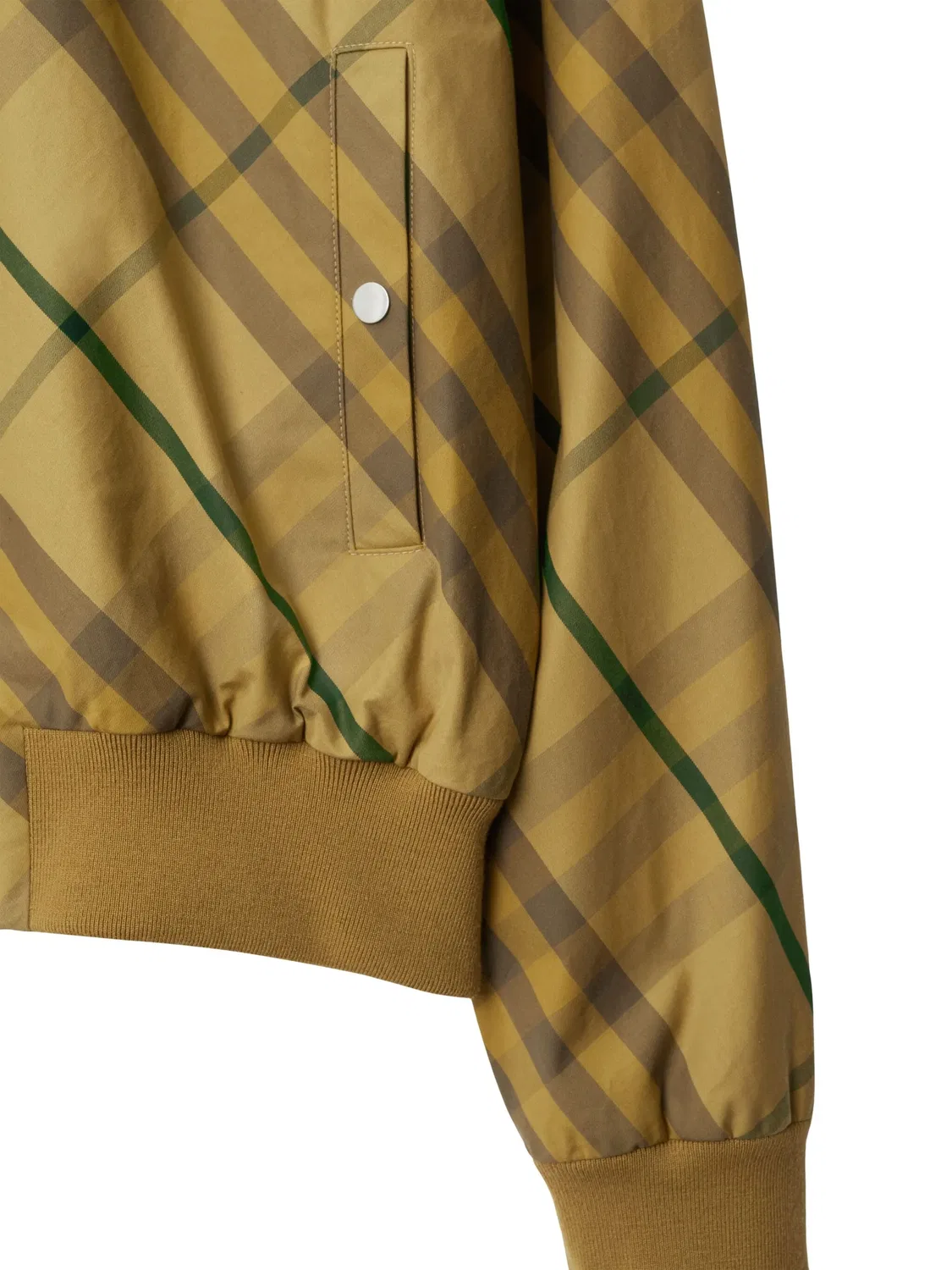 Куртка бомбер с клетчатым узором Burberry, кедровый коричневый — фото 4