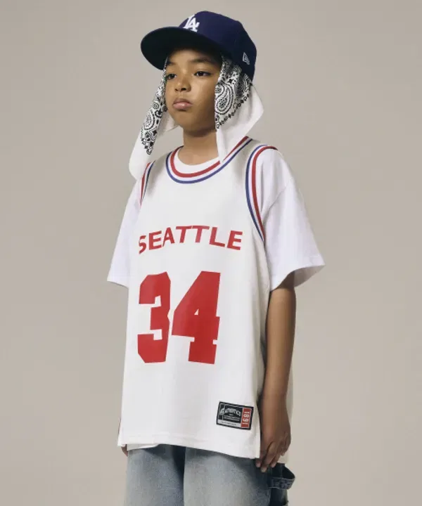 Майка баскетбольная Giant Fit Takeasy Kids, белый — фото 3