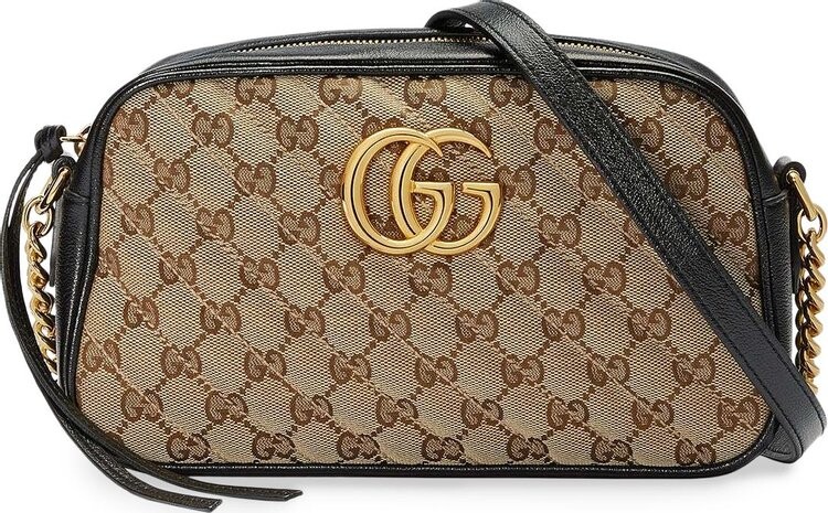 

Сумка Gucci GG Marmont Small Shoulder Bag Beige Ebony/Nero, бежевый