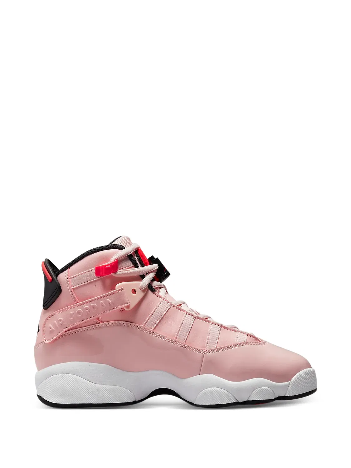 Кроссовки 6 Rings GS из лакированной кожи Jordan Kids, розовый — фото 2