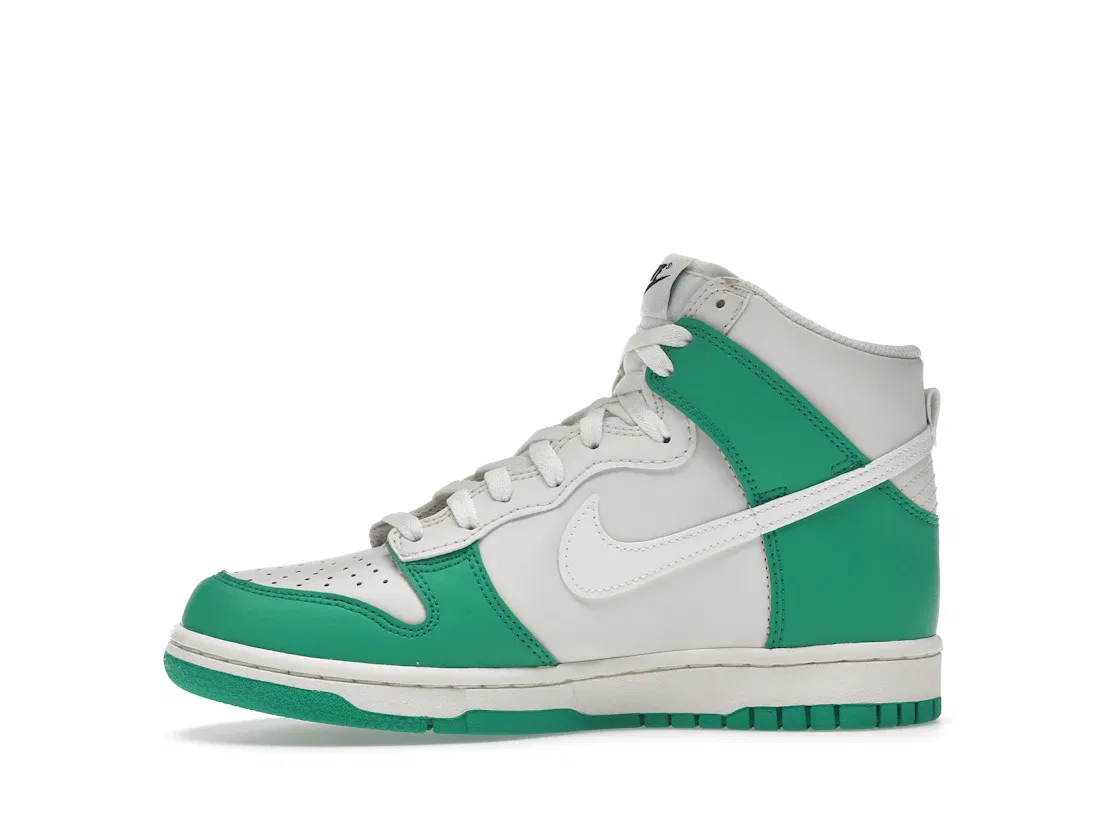 Детские кроссовки для мальчиков и девочек высокие Nike Dunk High Nike, Phantom/Stadium Green/Black/Sail — фото 3