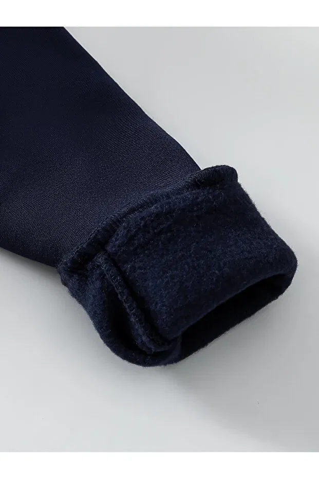 Детский комплект спортивного костюма для девочек с принтом California premium sweatshirt & tracksuit set Let'S Wear, Navy Blue — фото 4