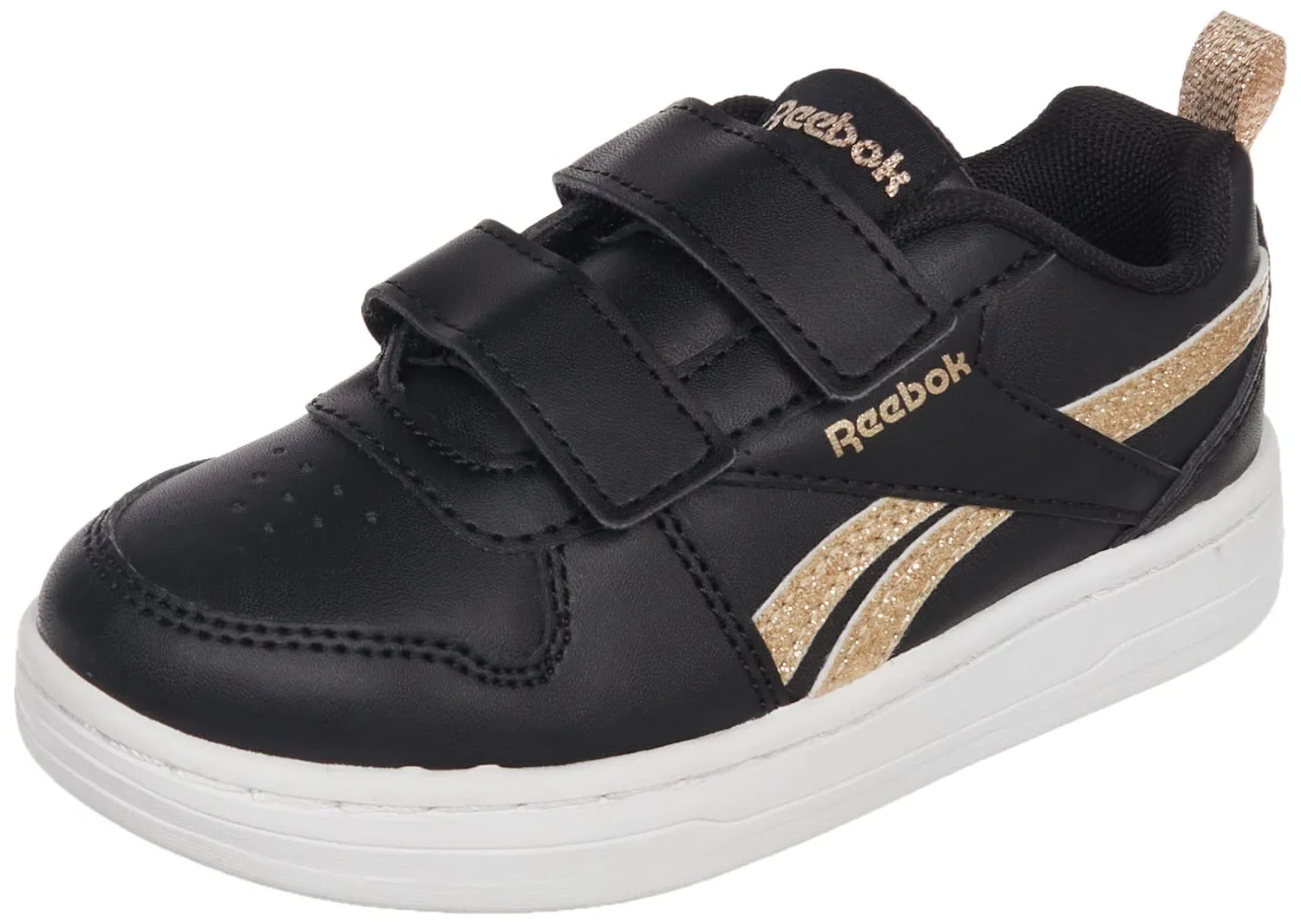 Детские кроссовки для мальчиков с липучками Royal Prime 2.0 2v Reebok, Core Black Core Black Gold Met