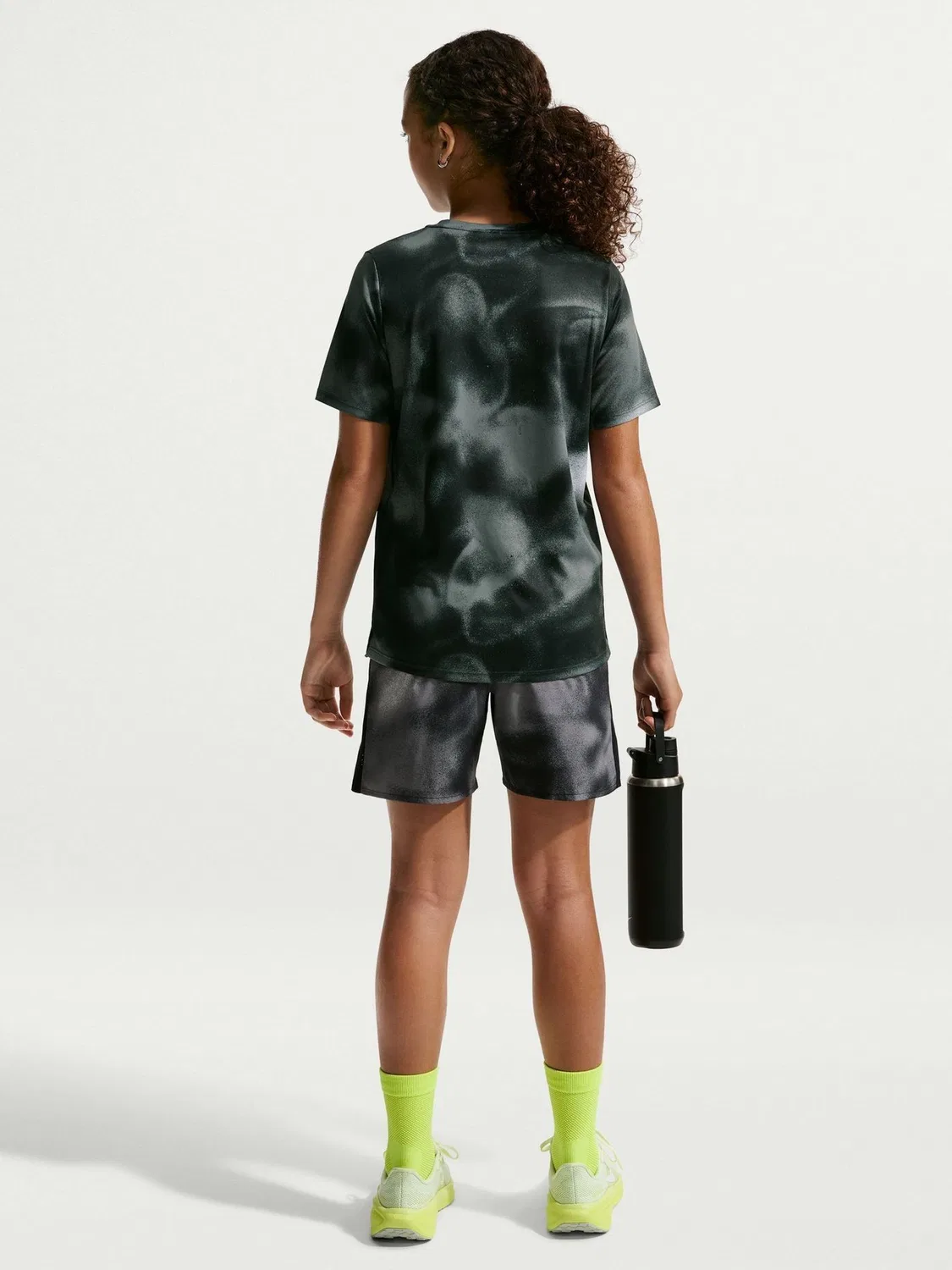 Футболка для мальчиков Dri-FIT Miler Nike, черный — фото 2