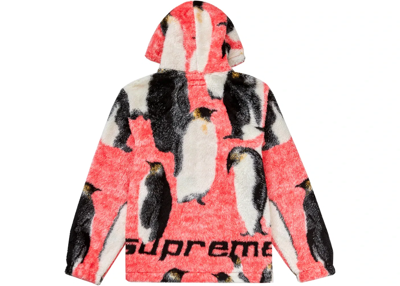Мужская куртка-флис с капюшоном Hooded Fleece Jacket Supreme, Pink — фото 2