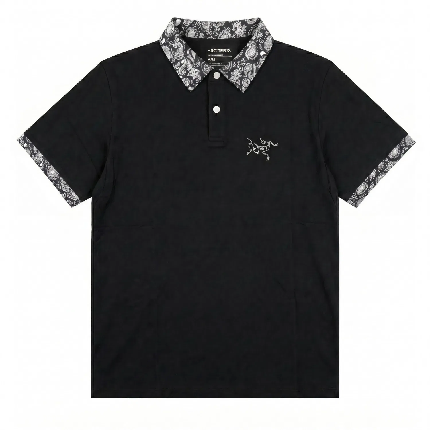 Футболка с круглым вырезом, свободного кроя, из тонкого материала, Arcteryx, Black