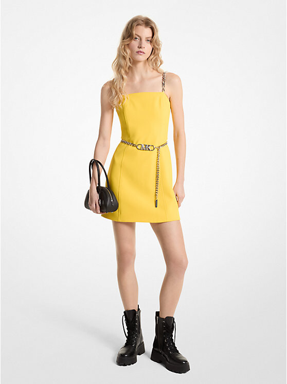 

Платье Michael Kors Stretch Crepe Belted Mini, желтый