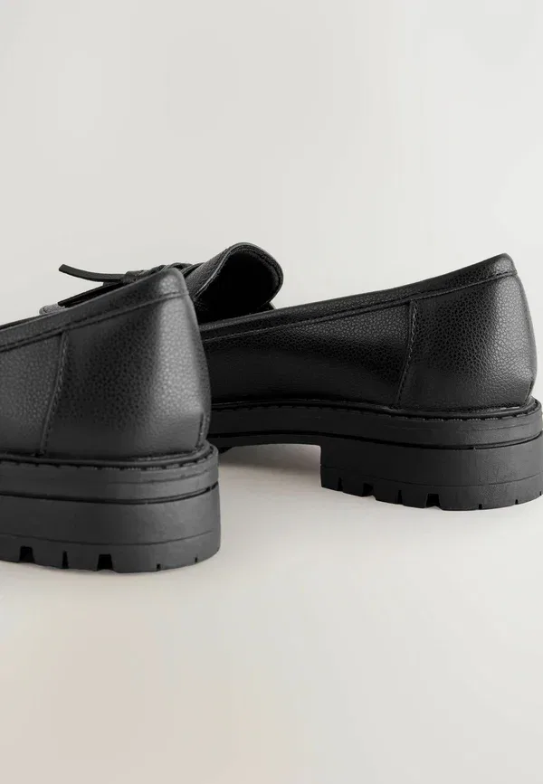 Туфли с кисточками School Chunky Tassel Loafers Next Matt Black, черный — фото 4
