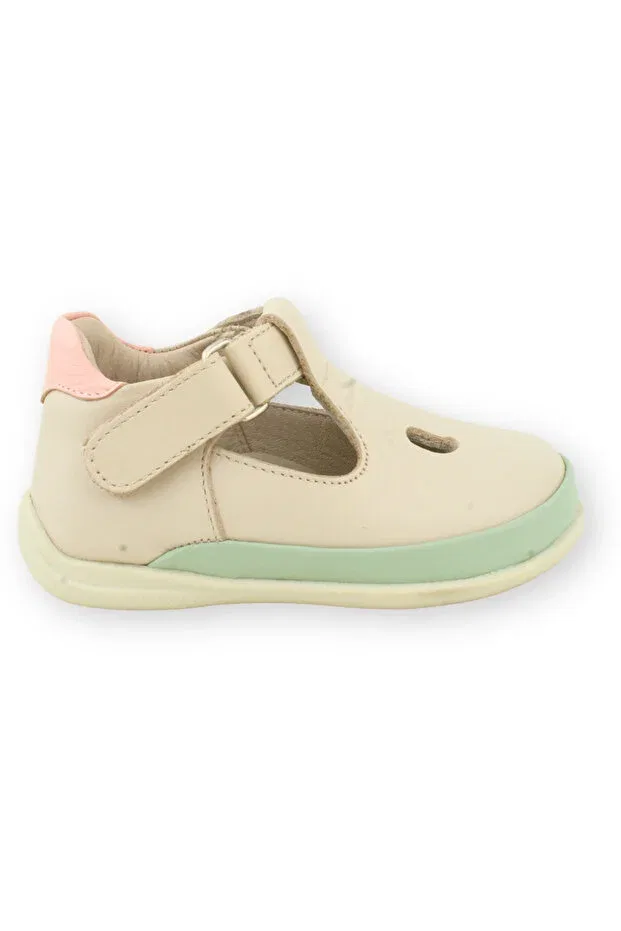 Детские туфли для девочек с принтом Bean Nubebe, Mint-Beige