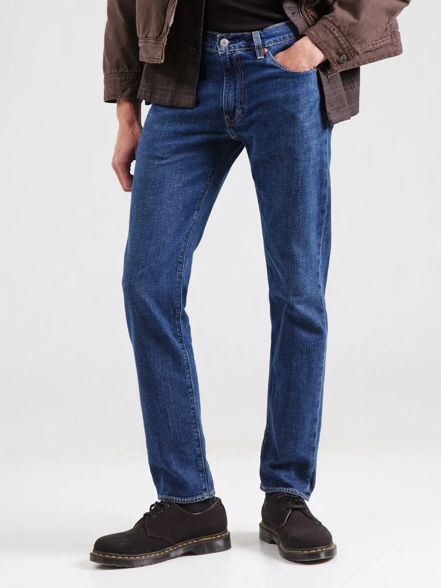 Джинсы LEVI'S Slim fit '511 Slim Linen+ Denim Jeans' синего цвета — фото 4