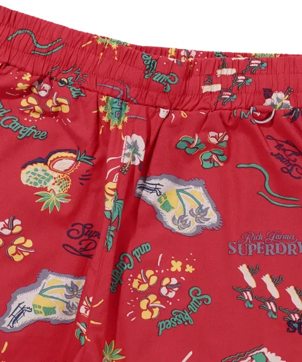 Шорты Palm Surf Hawaiian, Superdry, красные — фото 3