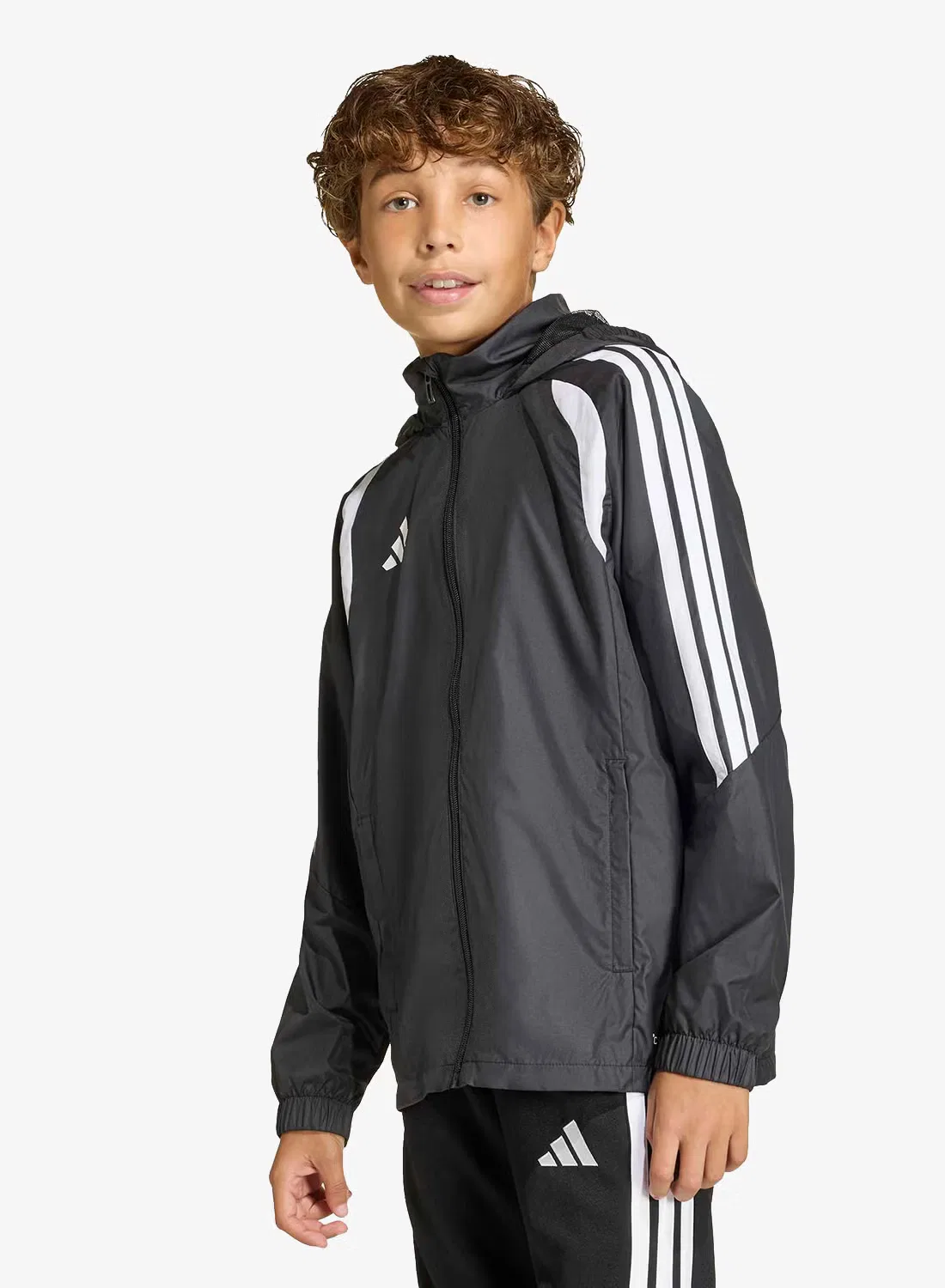 Куртка ветровка с длинным рукавом Tiro26 League Adidas, черный — фото 3
