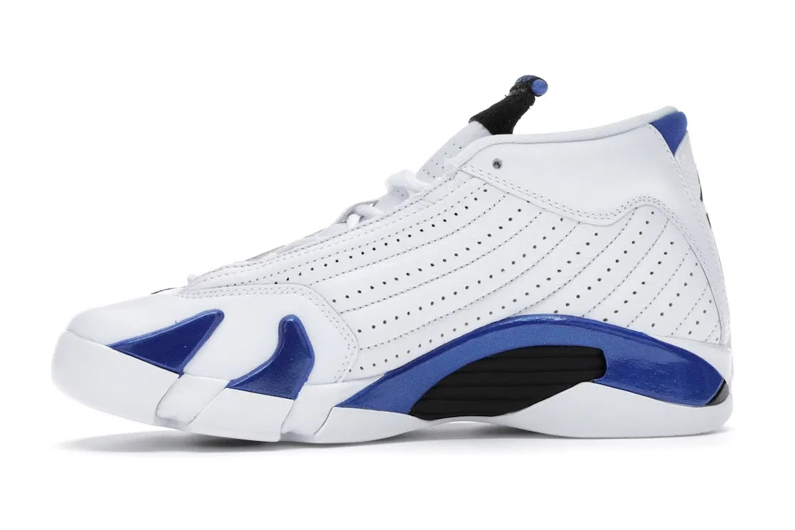 Детские кроссовки Lifestyle с длинным рукавом Jordan 14 Retro Jordan, White/Black-Hyper Royal — фото 3