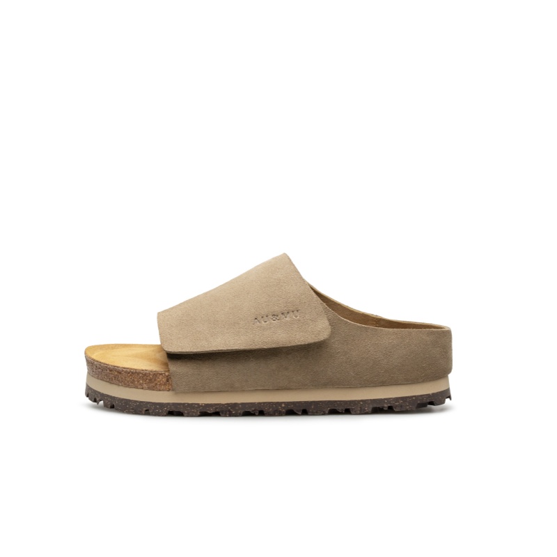 

AU&MU Резиновая подошва Бесшумные нескользящие быстросохнущие шлепанцы унисекс серые, цвет Gray