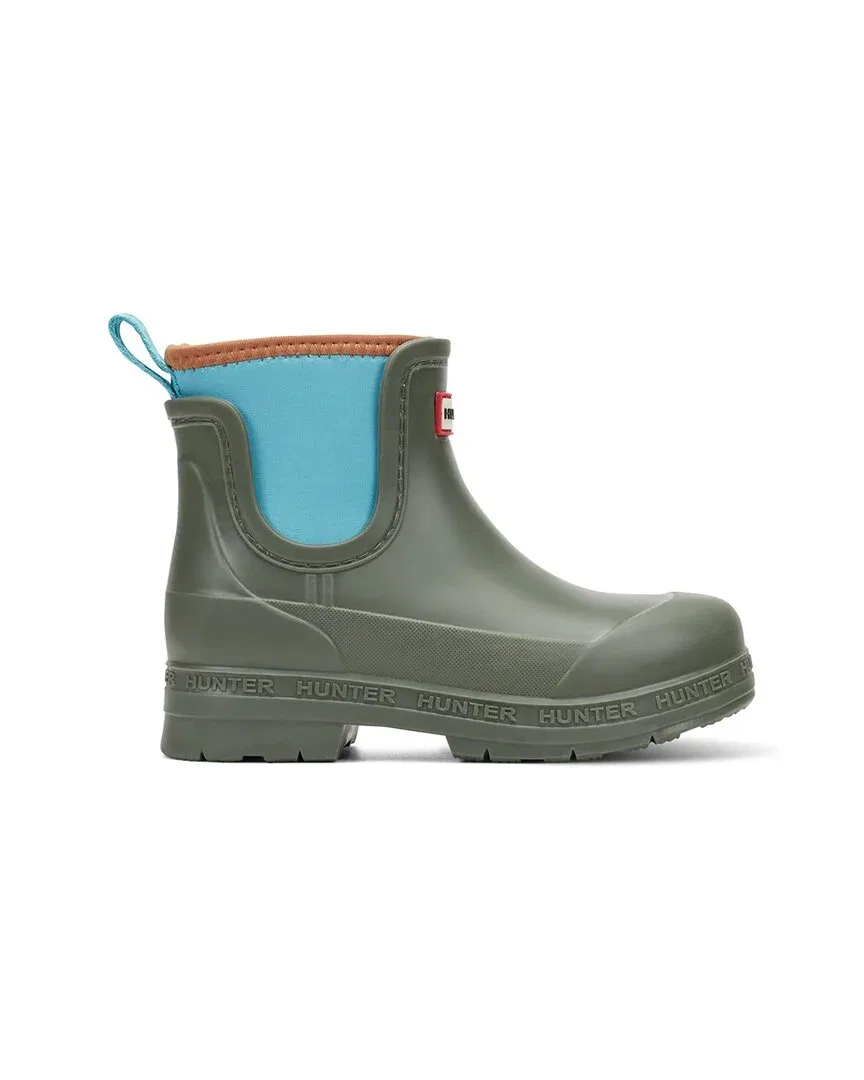 Детские резиновые сапоги для девочек водонепроницаемые Hunter Lass Rubber Rain Boot, зеленый — фото 2