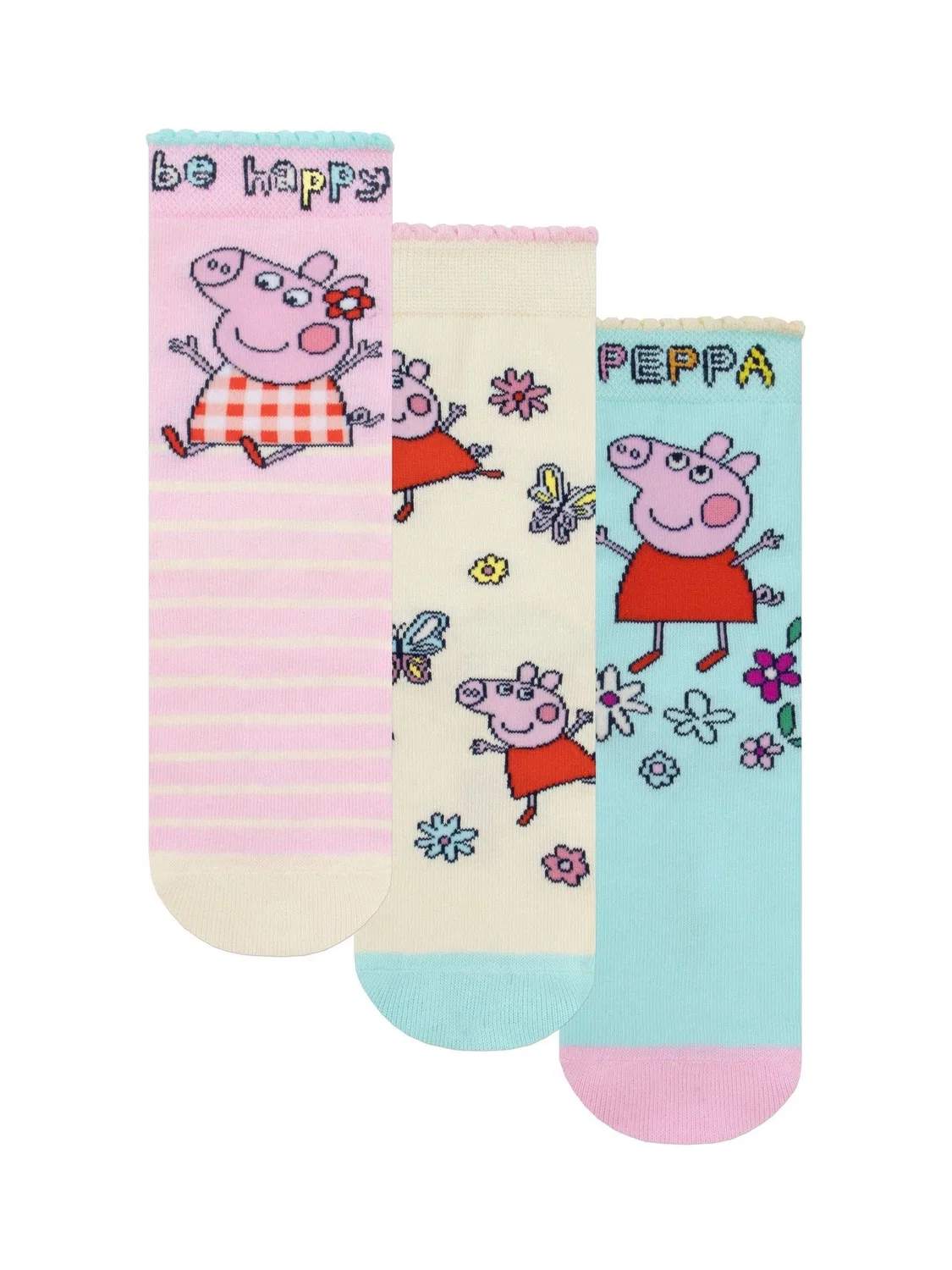 Носки Peppa Pig 3 пары Character, розовый