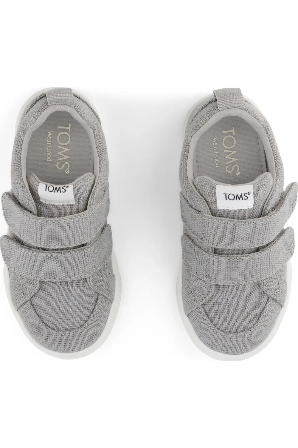 Детские кроссовки на липучках Cruz TOMS, серый — фото 4
